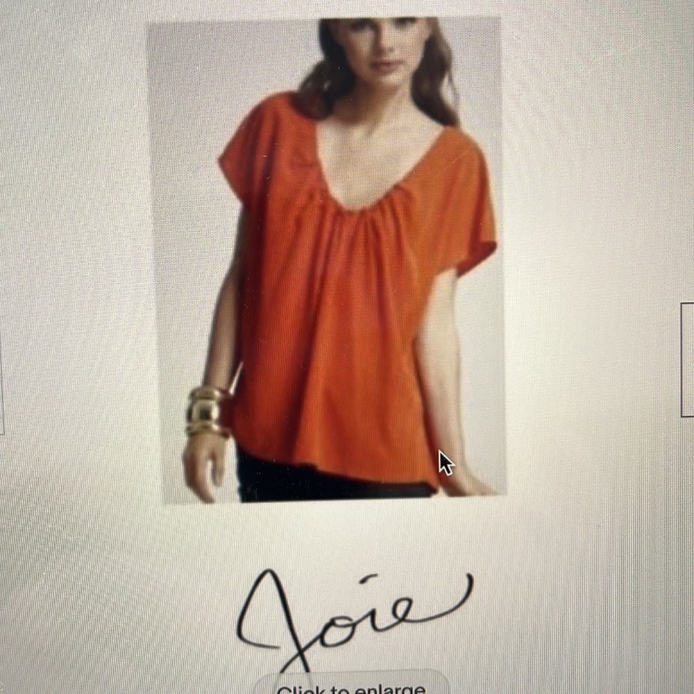 Joie V-neck Silk Top